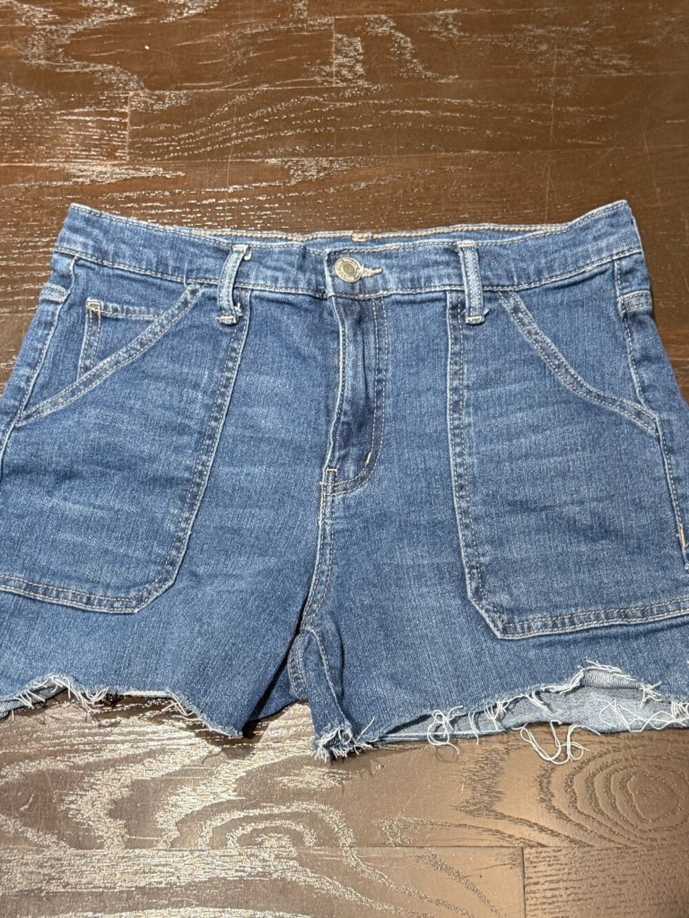 Time and Tru Cutoff Shorts (Upcycled from Jeans) - Size 10
